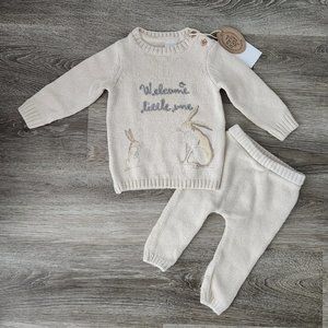 Warm knit matching set